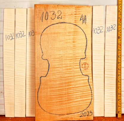 Violin No.1032 One piece Back and Sides