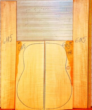 Guitar archtop No.6115 Back and Sides